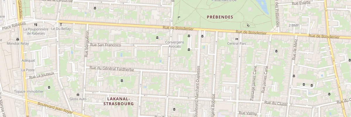 Plan du 36 Rue Lakanal à Tours