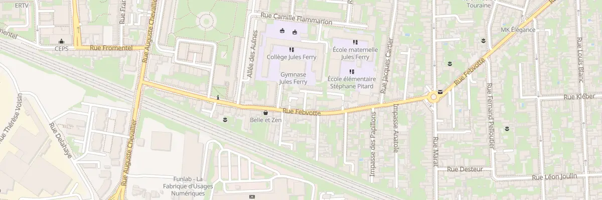 Plan du 203 Rue Febvotte à Tours