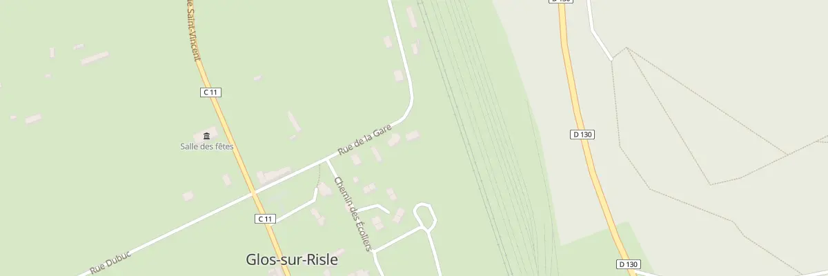 Plan du 9 Rue de la Gare à Glos-sur-Risle
