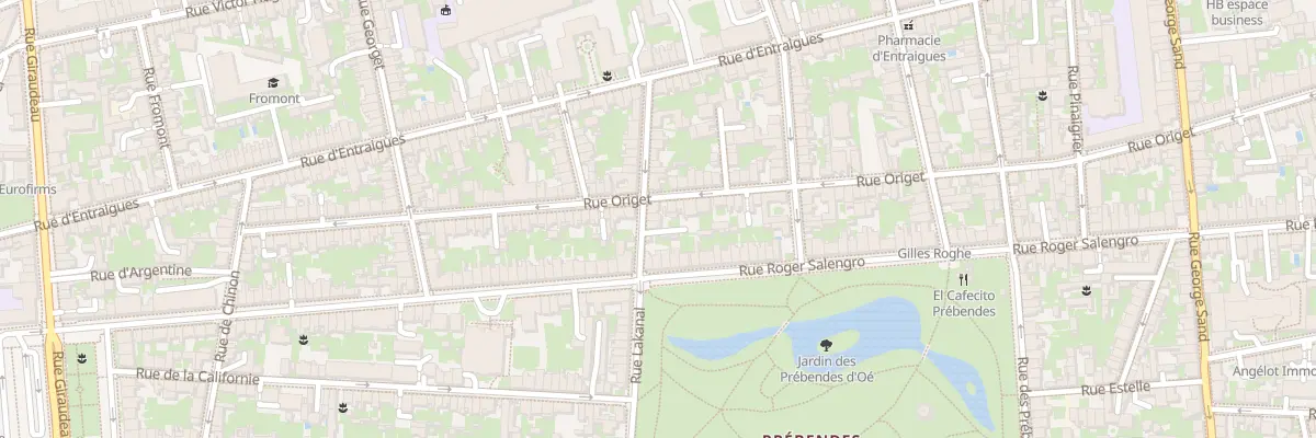 Plan du 22 Rue Lakanal à Tours