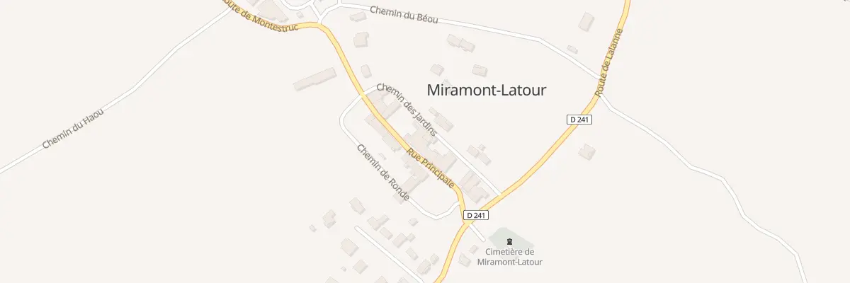 Plan du 118 Rue Principale à Miramont-Latour