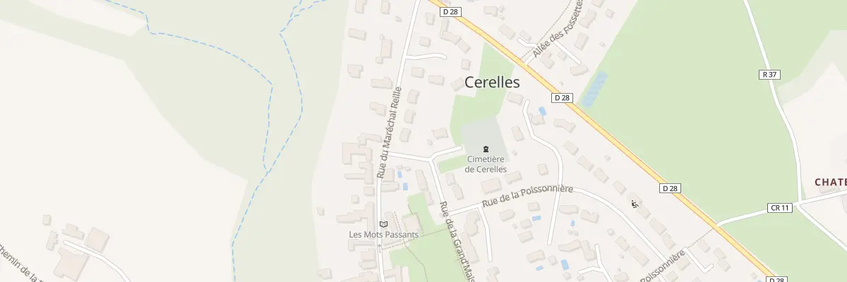 Plan du 25 Rue du Maréchal Reille à Cerelles