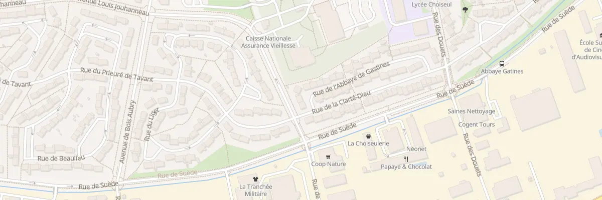 Plan du 35 Rue de l’Abbaye de Gastines à Tours