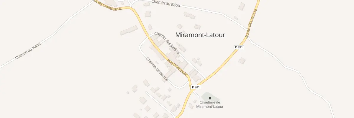 Plan du 5010 Village à Miramont-Latour