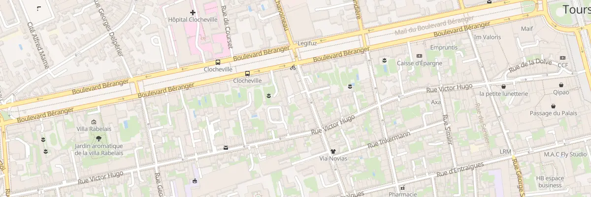 Plan du 7 Rue Jehan Fouquet à Tours