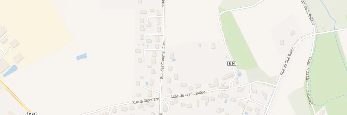 Plan du 84 Rue des Commailleres à Cerelles
