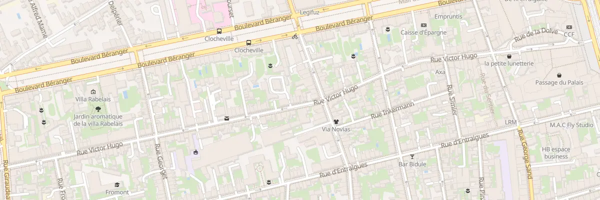 Plan du 91 Rue Victor Hugo à Tours