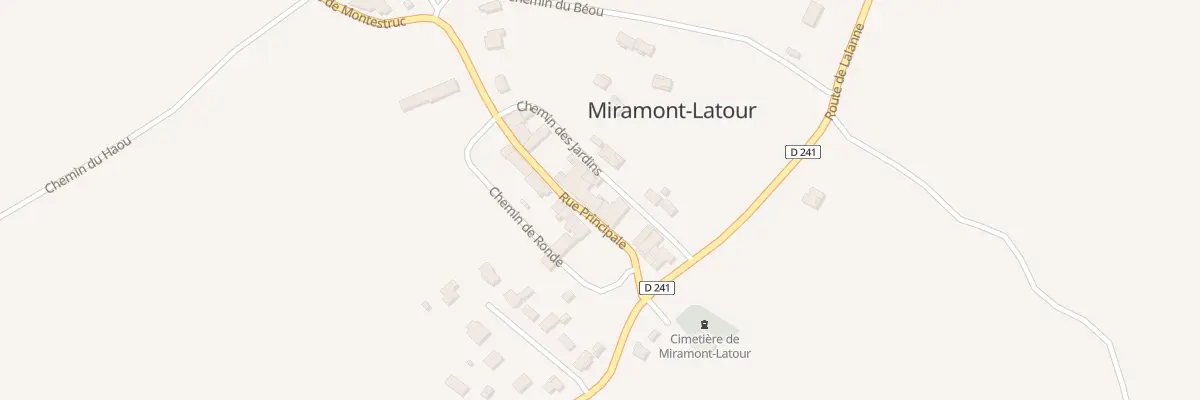 Plan du 94 Rue Principale à Miramont-Latour