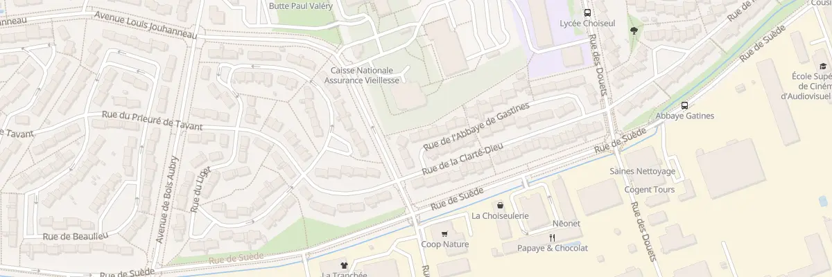 Plan du 31 Rue de l’Abbaye de Gastines à Tours