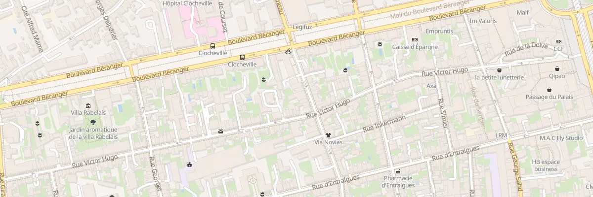 Plan du 17 Rue Jehan Fouquet à Tours