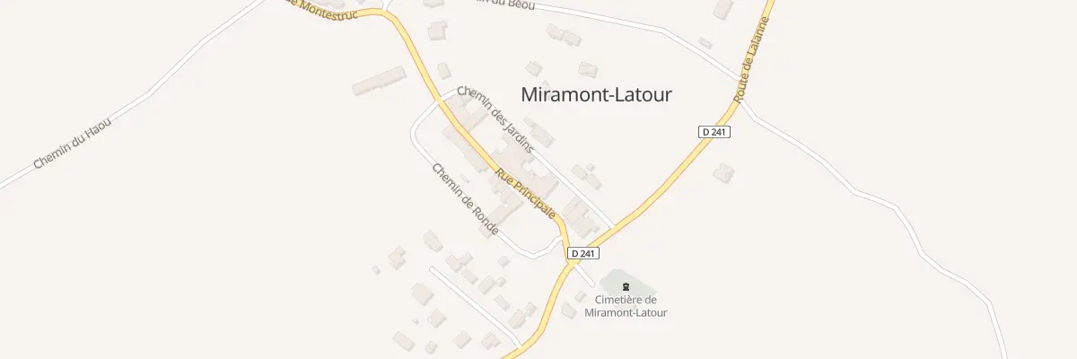 Plan du 88 Rue Principale à Miramont-Latour
