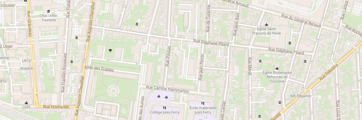 Plan du 102 Rue Stéphane Pitard à Tours
