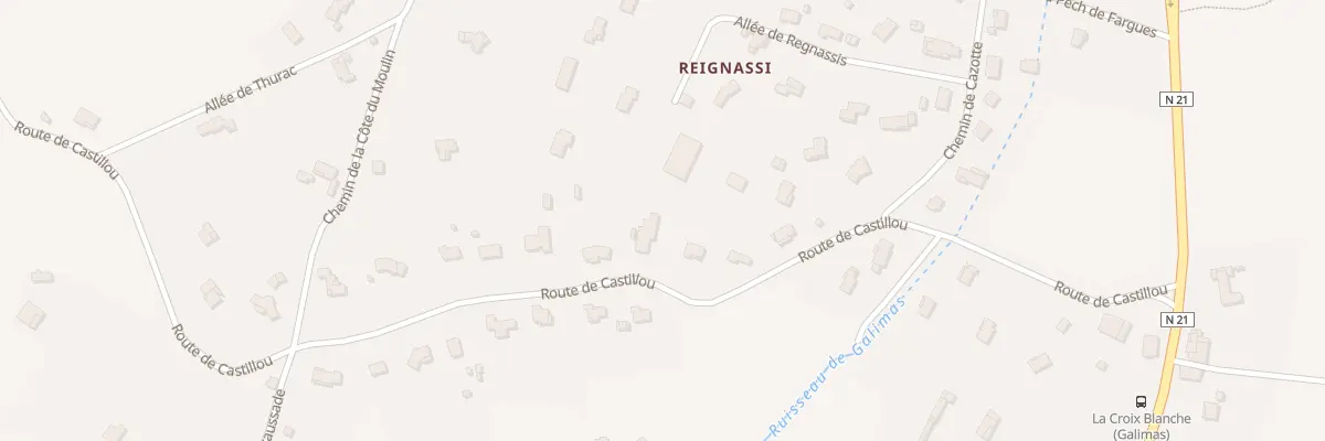 Plan du 451 Rte de Castillou à La Croix-Blanche