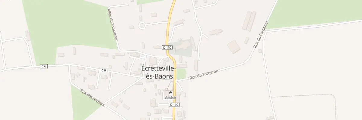 Plan du 32 Rue des Taverniers à Écretteville-lès-Baons