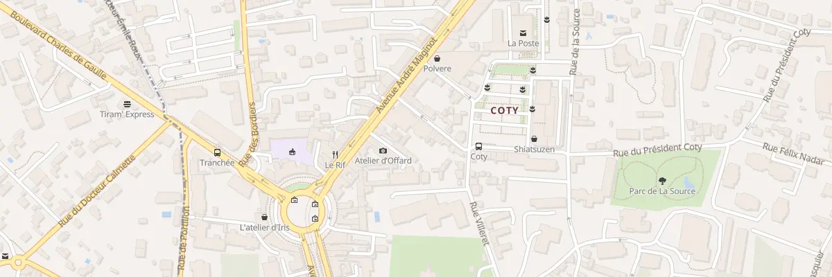 Plan du 5 Rue du Président Coty à Tours