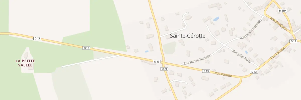 Plan du 2 Rte D Ecorpain à Sainte-Cérotte