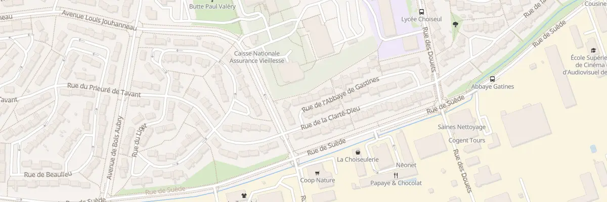 Plan du 29 Rue de l’Abbaye de Gastines à Tours