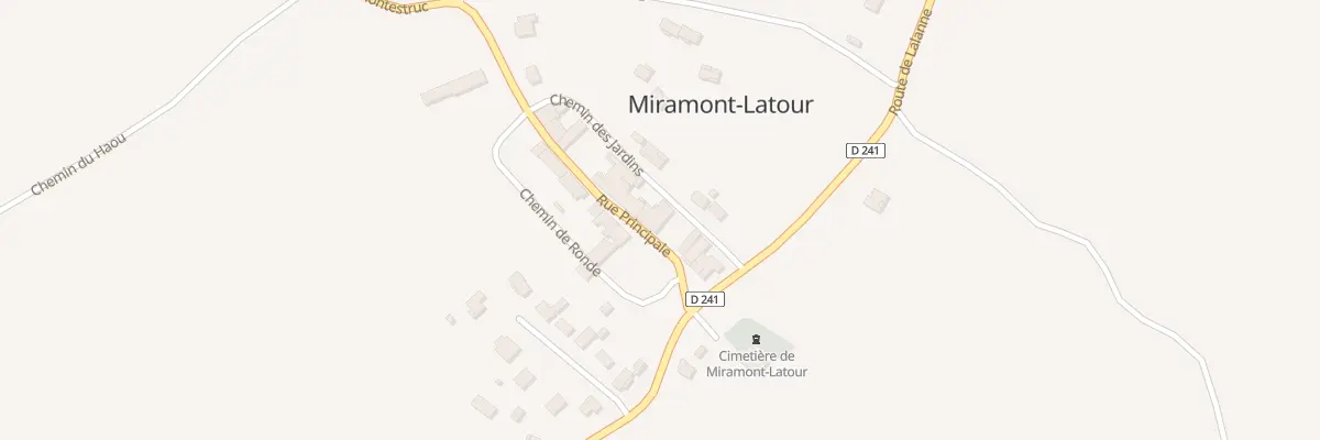 Plan du 5004 Village à Miramont-Latour