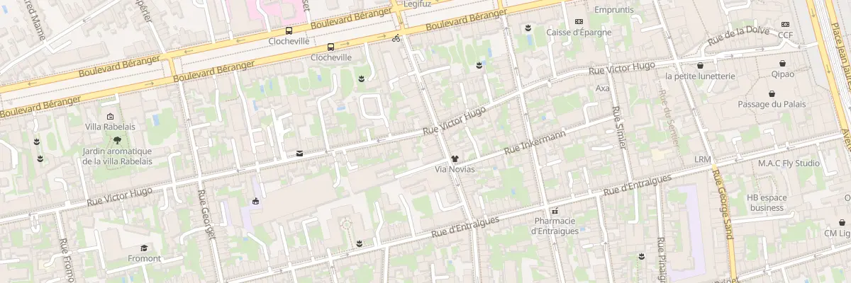 Plan du 25 Rue Jehan Fouquet à Tours
