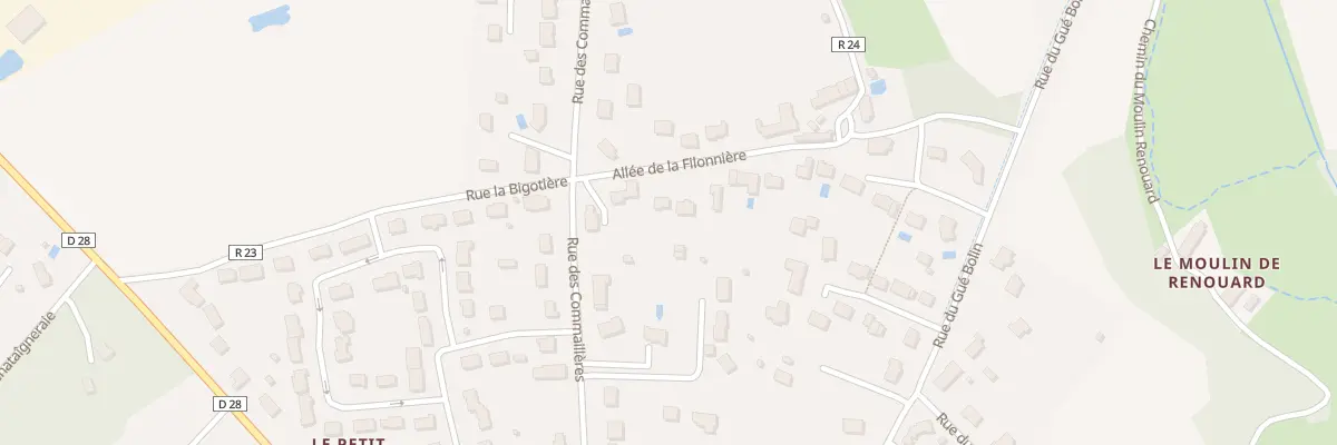 Plan du 6 All de la Filonnière à Cerelles