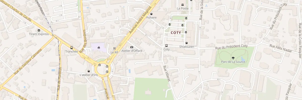 Plan du 11 Rue du Président Coty à Tours