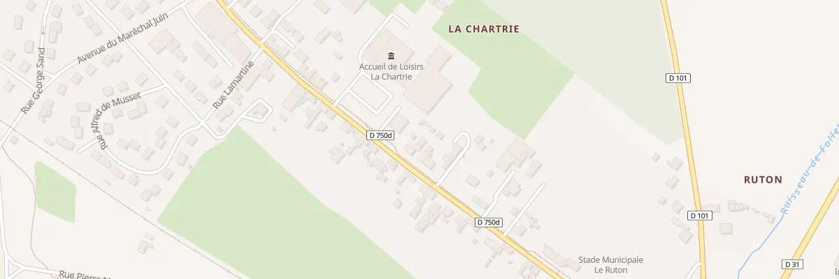 Plan du 21 Rue Francois Mitterrand à Descartes