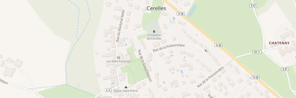 Plan du 3 Rue de la Grandmaison à Cerelles