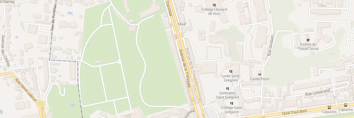 Plan du 36 Av de la Tranchée à Tours