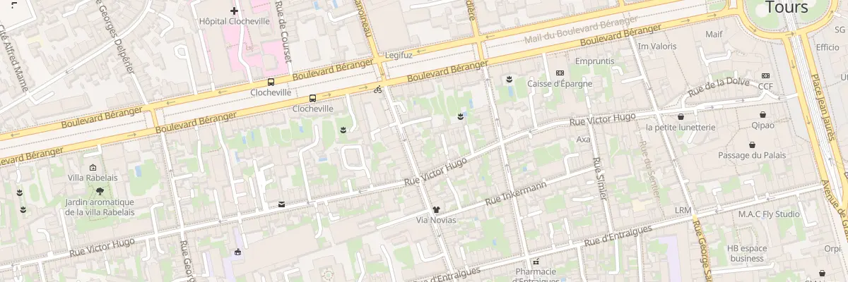 Plan du 8 Rue Jehan Fouquet à Tours