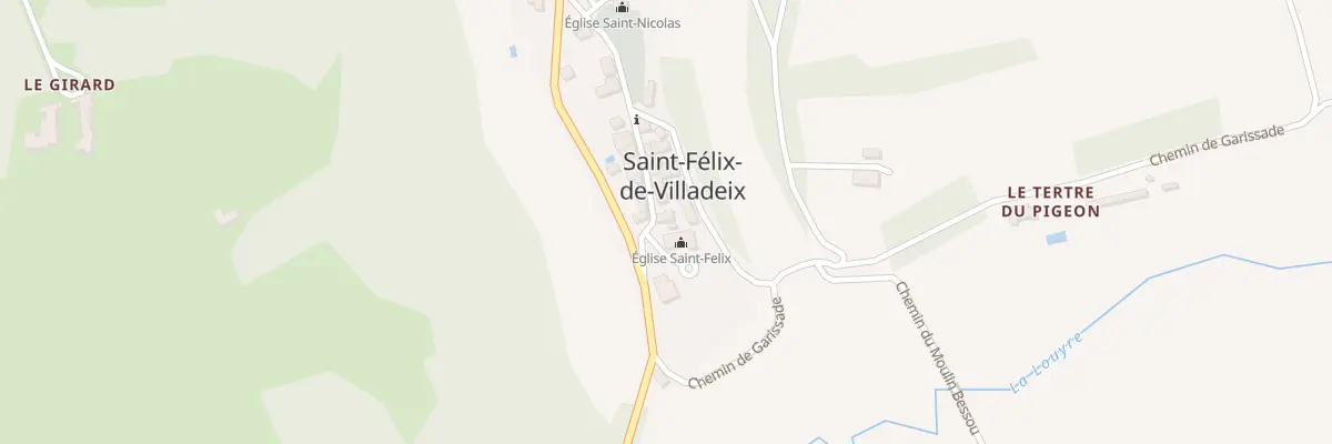 Plan du 6 Le Bourg à Saint-Félix-de-Villadeix