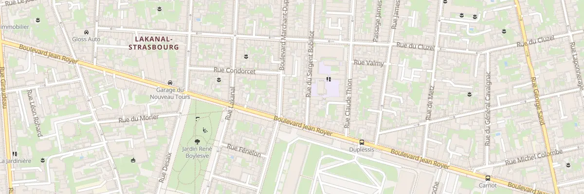 Plan du 67 Rue du Sergent Bobillot à Tours