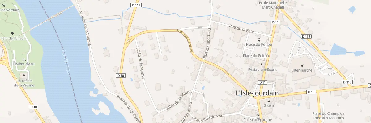Plan du 23 Rue des Carmes à L’Isle-Jourdain