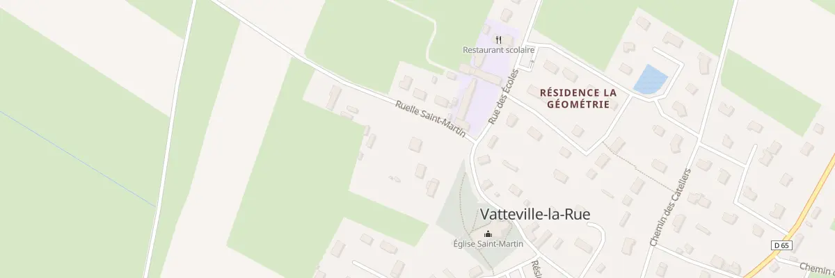 Plan du 43 Rle Saint - Martin à Vatteville-la-Rue