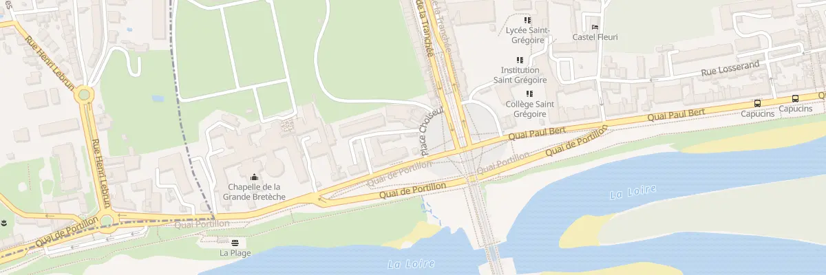 Plan du 1 Quai de Portillon à Tours