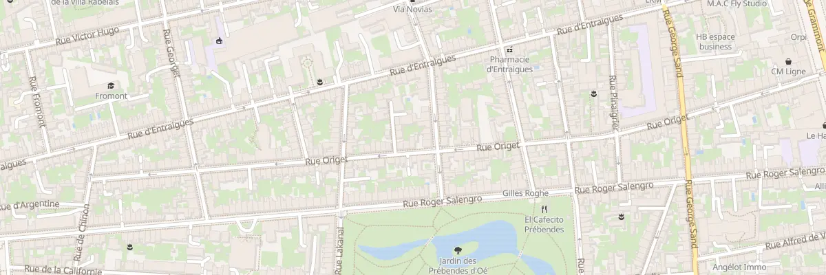 Plan du 65 Rue Origet à Tours