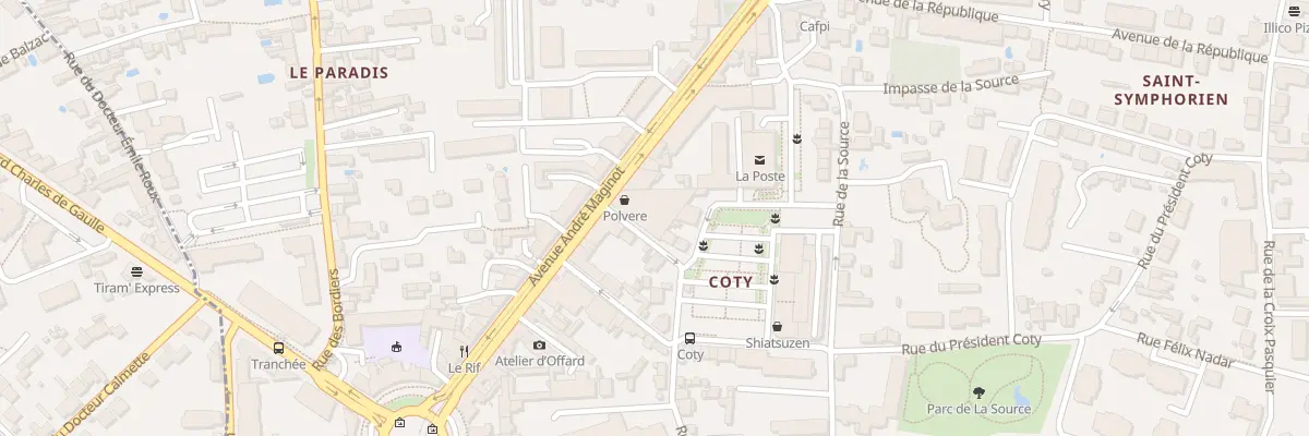 Plan du 2 Rue Jeanne d’Arc à Tours