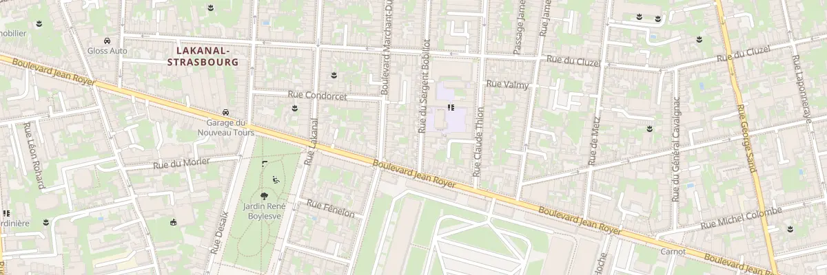 Plan du 69 Rue du Sergent Bobillot à Tours