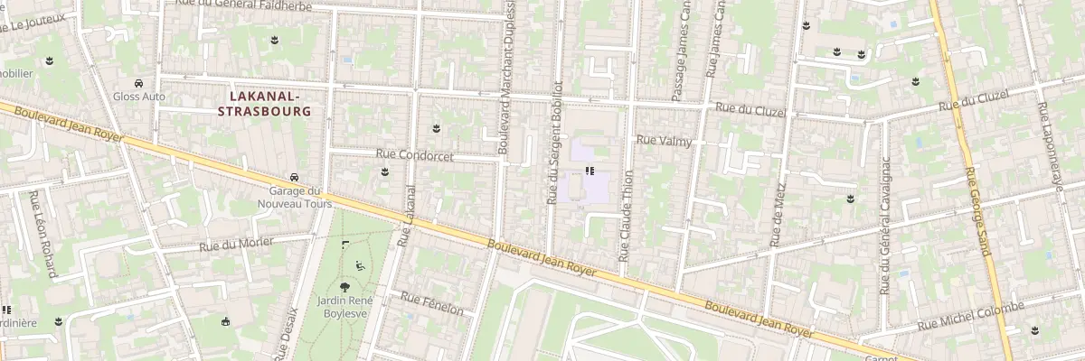 Plan du 63 Rue du Sergent Bobillot à Tours