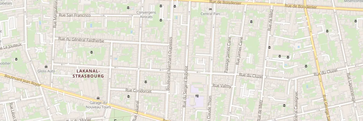 Plan du 43 Rue du Sergent Bobillot à Tours