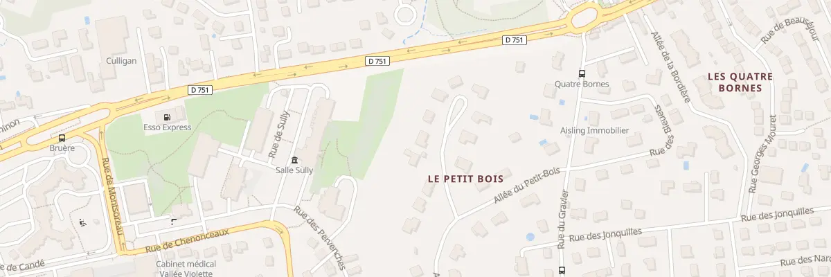 Plan du 14 All du Petit Bois à Joué-lès-Tours