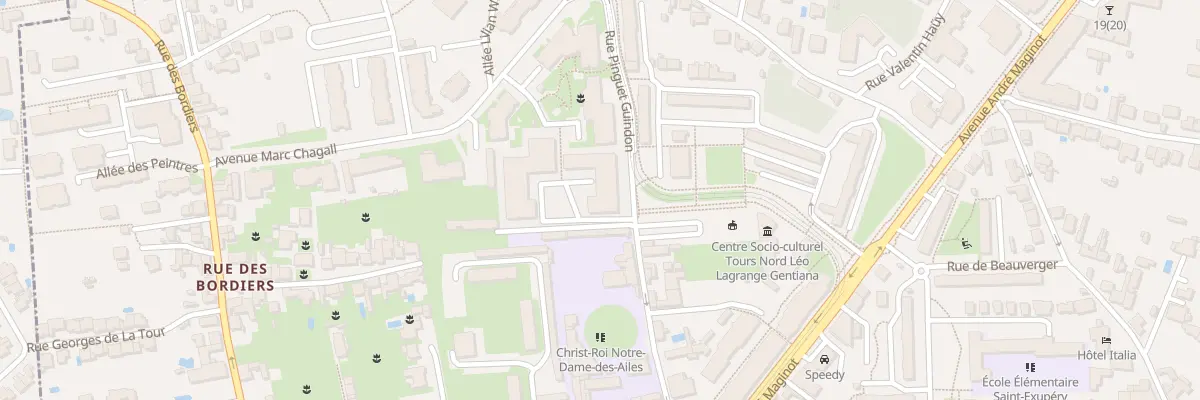 Plan du 18 Rue Pinguet Guindon à Tours