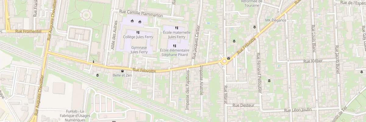 Plan du 175 Rue Febvotte à Tours