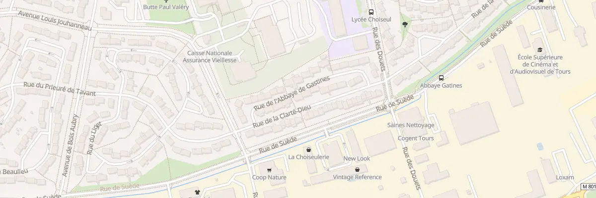 Plan du 16 Rue de l’Abbaye de Gastines à Tours