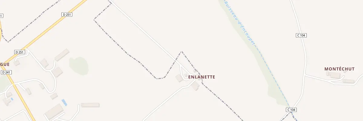 Plan du 5005 Enlanette à Lalanne