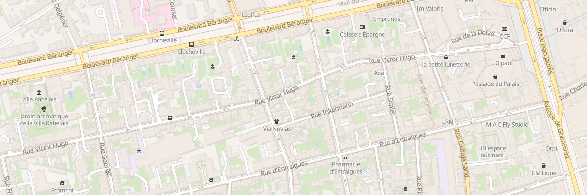 Plan du 74 Rue Victor Hugo à Tours