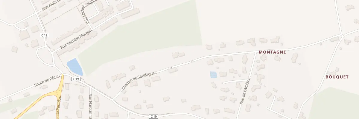 Plan du 215 Che de Sendagues à Bon-Encontre