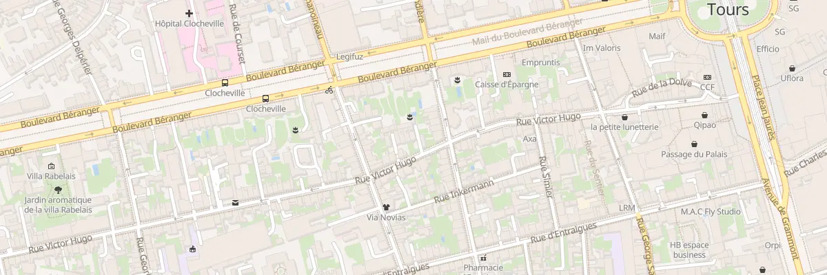 Plan du 71 Rue Victor Hugo à Tours