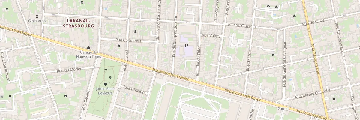 Plan du 66 Rue du Sergent Bobillot à Tours