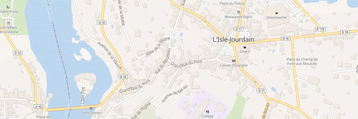 Plan du 22 Rue Grand Rue du Pont à L’Isle-Jourdain