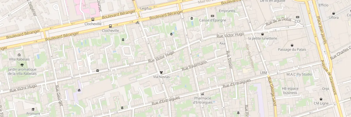 Plan du 72 Rue Victor Hugo à Tours